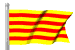 Bandera catalana animada.