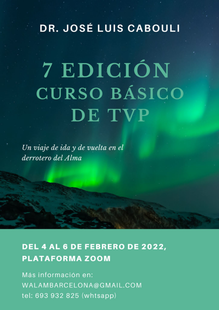 Setena edició del curs bàsic de Teràpia de Vides Passades (TVP).