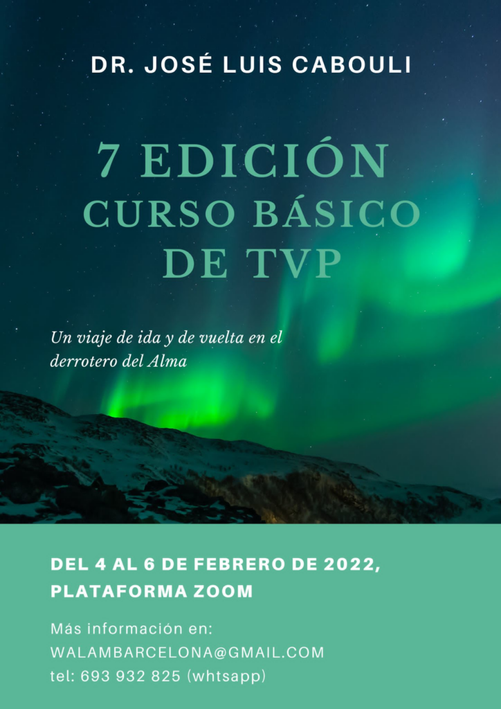 Séptima edición del curso básico de Terapia de Vidas Pasadas (TVP).