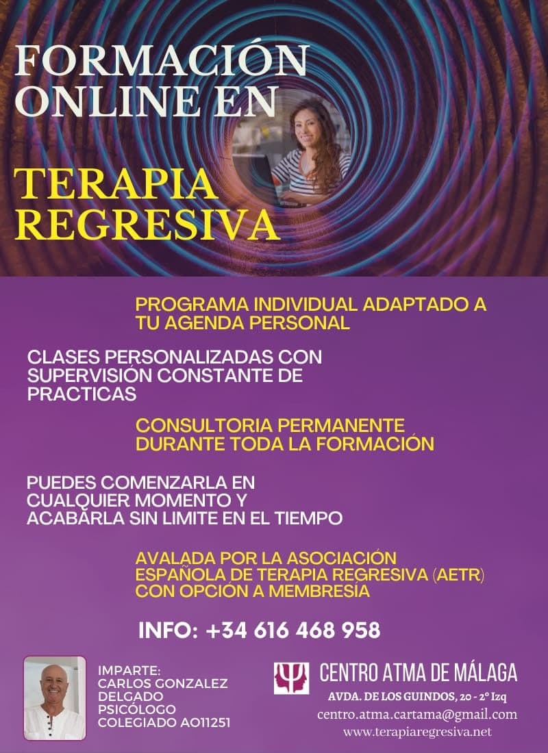 Formació Online en Teràpia Regressiva. Centre ATMA de Màlaga.