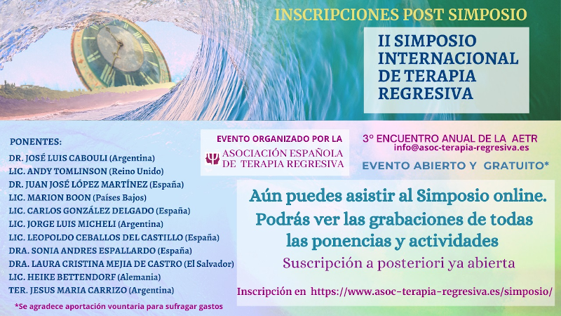 II International Symposium on Regressive Therapy. Post registration. Sign.