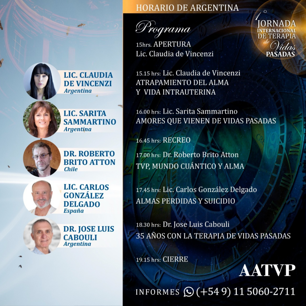 Primera Jornada Internacional de Terapia de Vidas Pasadas organizada por la AATVP. 4-12-2022. 2.