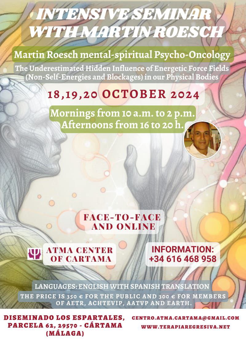 Intensive seminar with Martin Roesch. October 18, 19 and 20, 2024. 1.