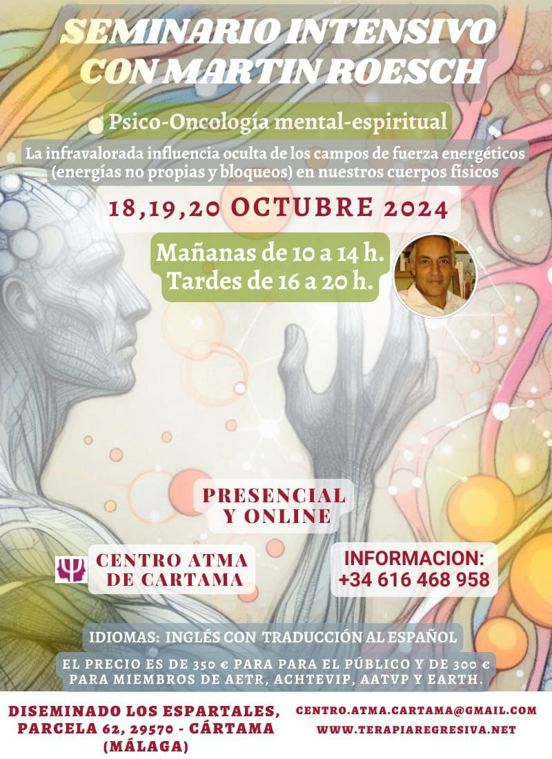 Seminario intensivo con Martin Roesch. 18, 19 y 20 de octubre de 2024. 1.